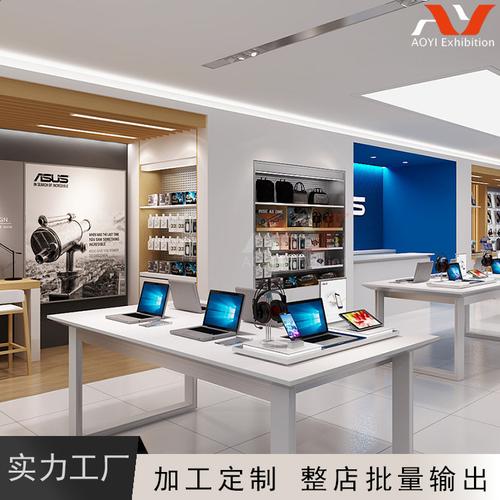 定制華碩電腦展示臺 鐵木數碼產品臺與手機體驗臺的全方位解析